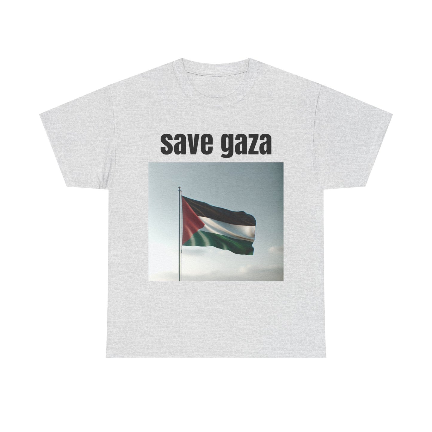 Save Gaza Unisex Heavy Cotton Tee, Protest Shirt, Activism Apparel, Statement T-Shirt, Social Justice Wear, Gift for Advocates