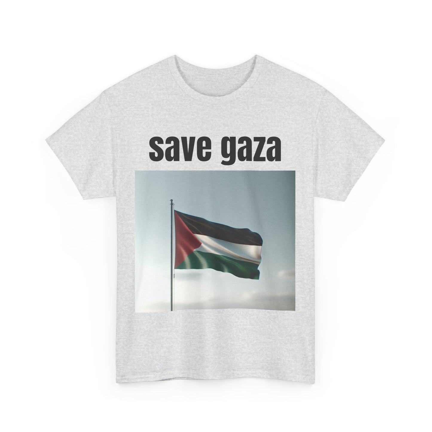 Save Gaza Unisex Heavy Cotton Tee, Protest Shirt, Activism Apparel, Statement T-Shirt, Social Justice Wear, Gift for Advocates