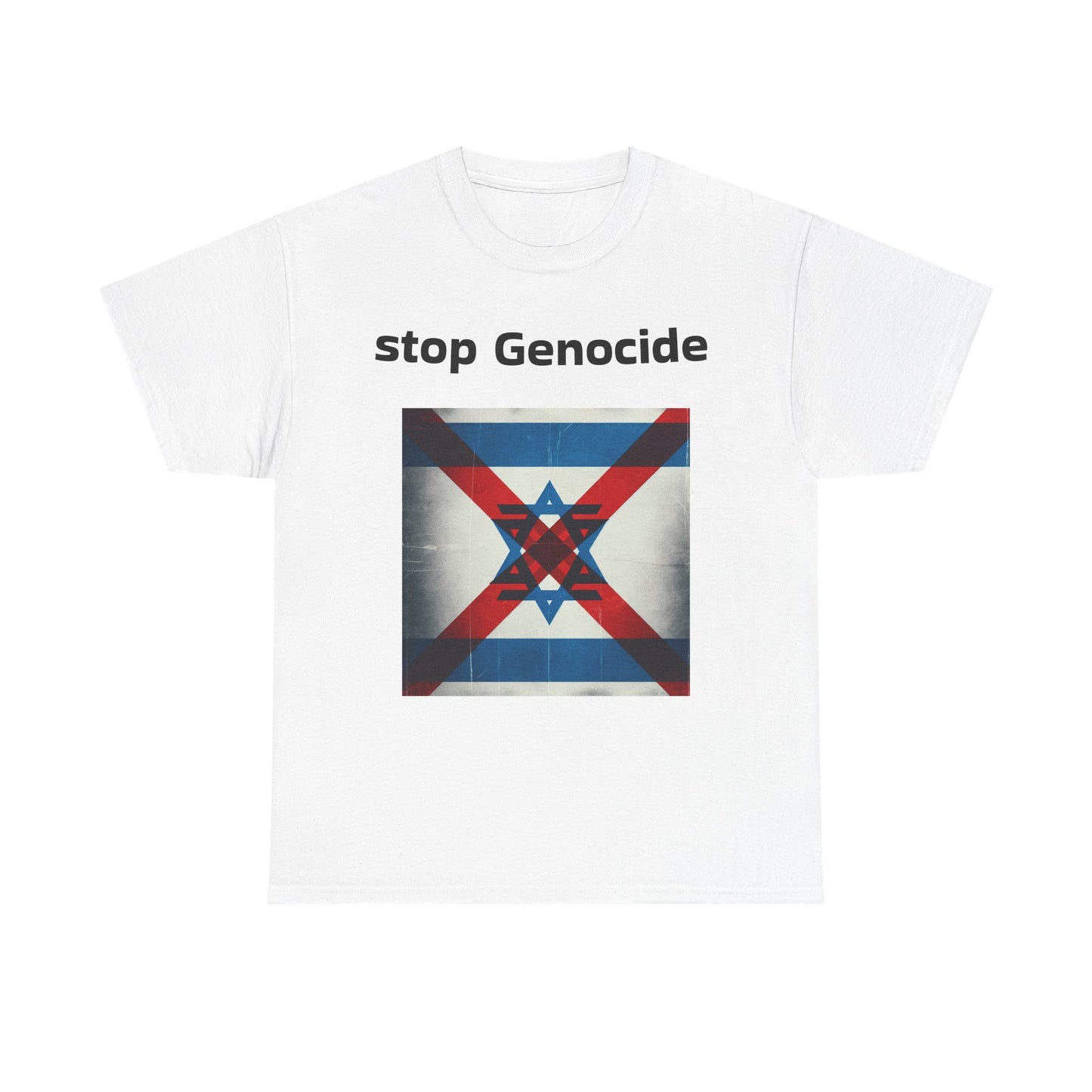 Unisex Heavy Cotton Tee with 'Stop Genocide' Design, Activism Shirt, Social Justice Apparel, Statement Tee, Gift for Change-Makers, [...]