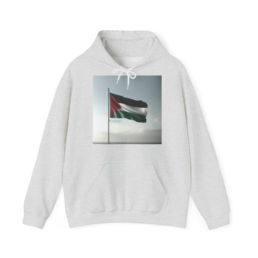 Stylish Peace Hoodie | Unisex Heavy Blend Sweatshirt, Stop the War Design, Flag Print, Protest Apparel, Relaxed Layering, Gift Idea