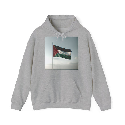 Stylish Peace Hoodie | Unisex Heavy Blend Sweatshirt, Stop the War Design, Flag Print, Protest Apparel, Relaxed Layering, Gift Idea